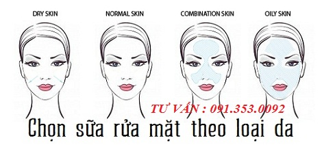  Chọn sữa rủa măt theo từng loại da 